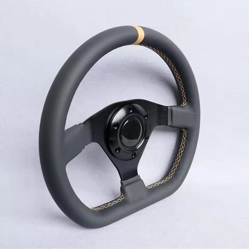 High Quality Genuine Leather D Style 11.8inch/300mm Simulator Game Racing Sport