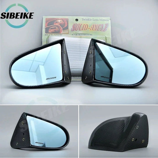 2 Pc Spoon Style Side Mirror for Honda CIVIC EG 2 Door 1992 - 1995 Carbon Black