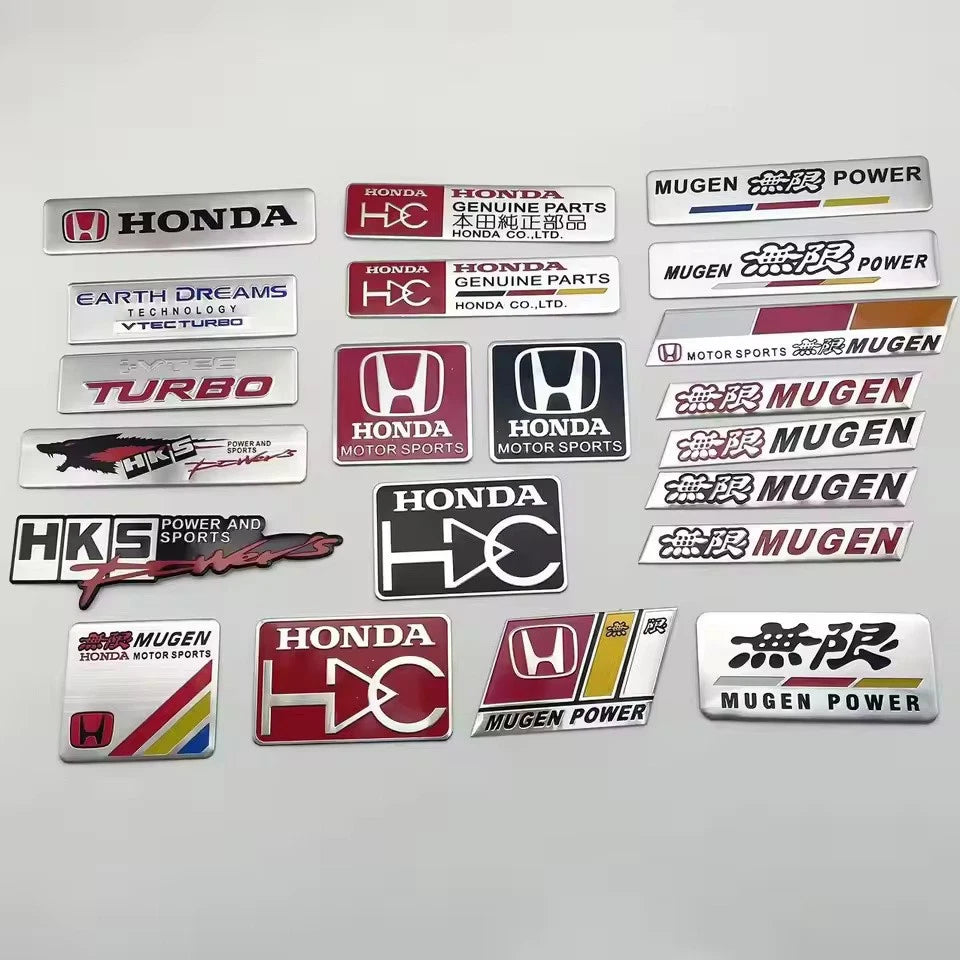 Mugen Car Emblem Badge Sticker for Honda Civic, Accord, CRV, Jazz, and HRV