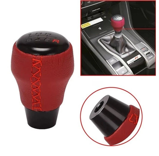 Type R 6 Speed Red Leather Gear Knob for Honda Civic FD2 EK9 EG6 GK5 GD3 GK9 DC5