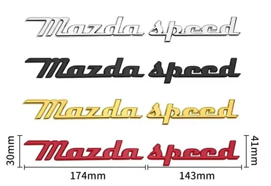 Mazda Speed Badge 325mm x 41mm Emblem for 3 4 5 6 7 9 CX RX7 RX8 MX5 Miata NEW