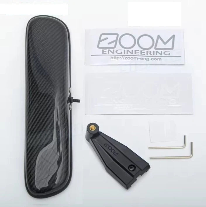 Real Carbon Fibre Interior Rear View Mirror For Honda Nissan Toyota Abarth Mazda
