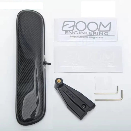 Real Carbon Fibre Interior Rear View Mirror For Honda Nissan Toyota Abarth Mazda