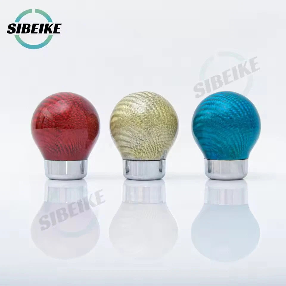 Carbon Fiber Aluminum Gear Shift Knob M12x1.25 M10x1.5 M10x1.25 M8x1.25