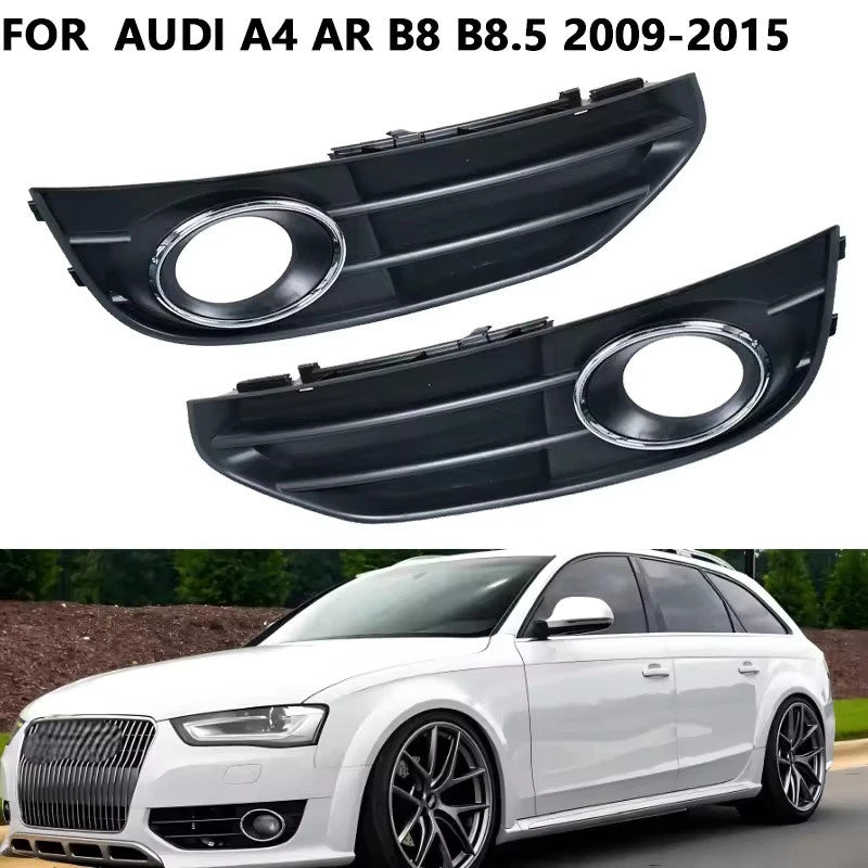 Front Bumper Fog Light Cover Frame For Audi A4 AR B8 B8.5 2009-2015