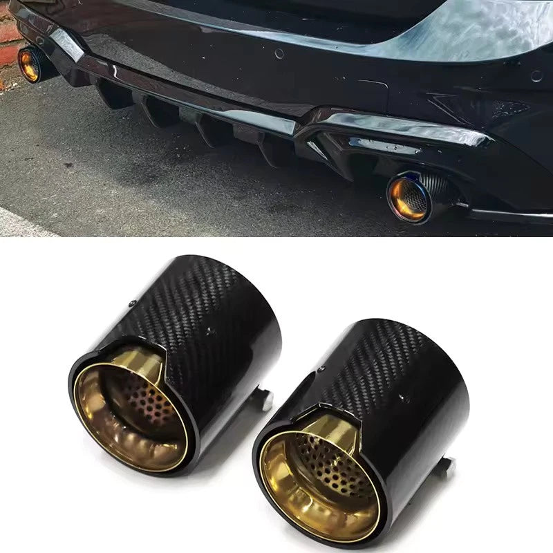 Carbon Titanium Burnt Exhaust Tip for BMW 3 Series G20 G21 320D 330i 320i NEW