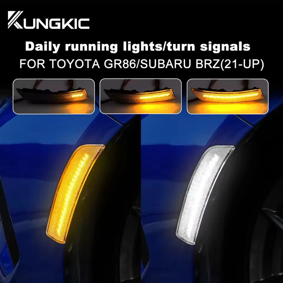 Amber Clear / Smoked Turning Signal LED for Subaru BRZ Toyota GR86 2021 - 2025