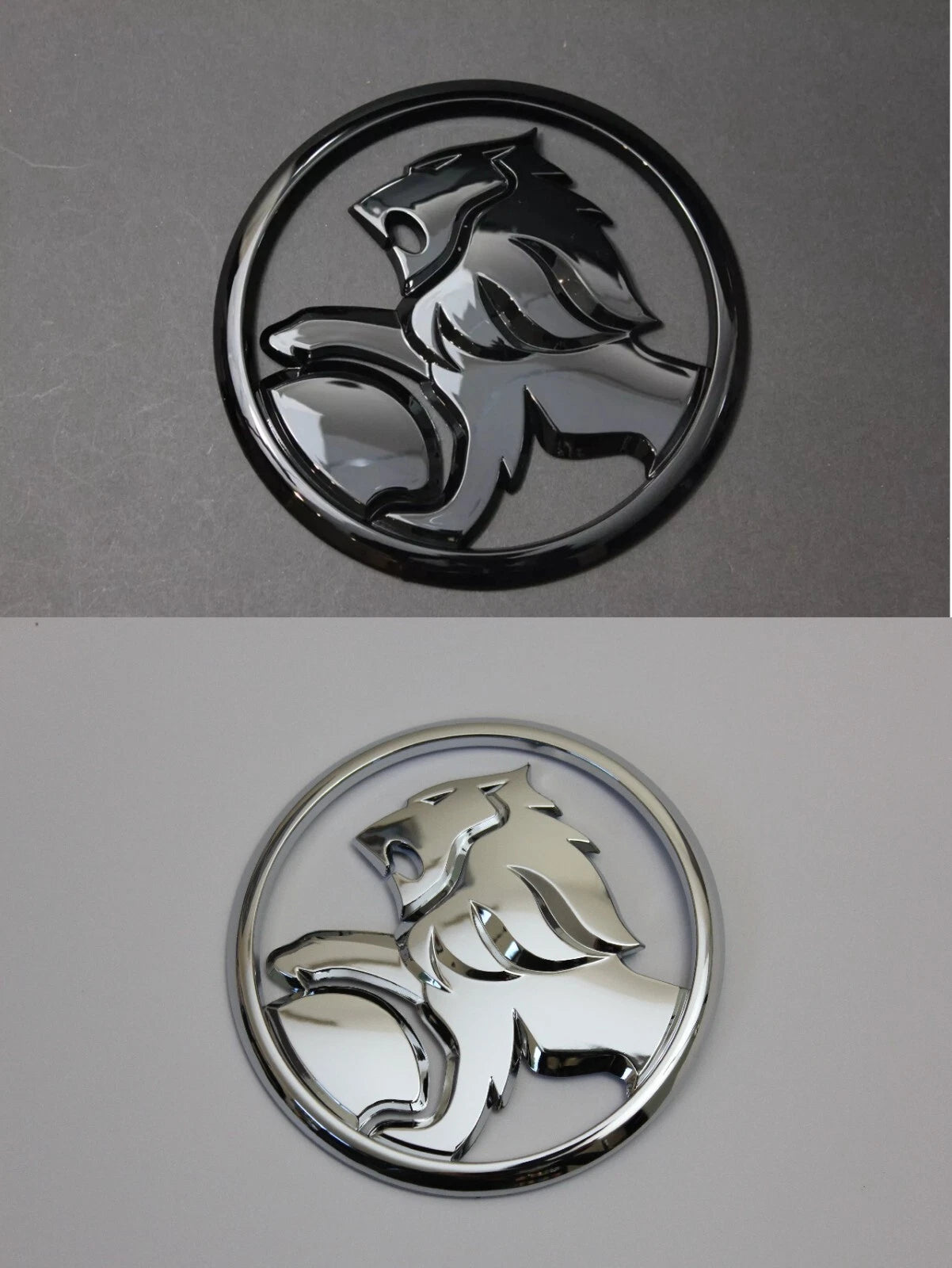 Holden Rear Boot Trunk Badge 95mm Emblem Commodore VE VF VY Silver Gloss Black