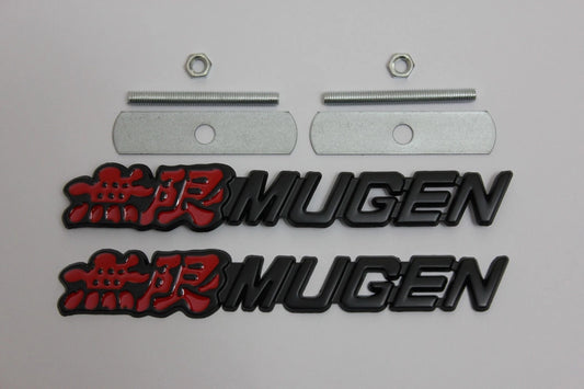Mugen Honda Grill & Boot Badge Metal Emblem Jazz Civic Accord S2000 CL9 CL7