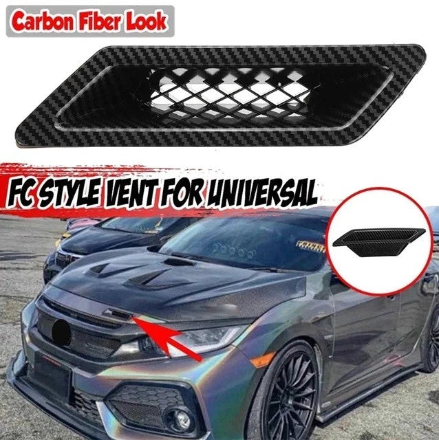 Air Intake Duct Air Funnel Genuine Carbon Fibre Style for Honda Civic 2016-2021