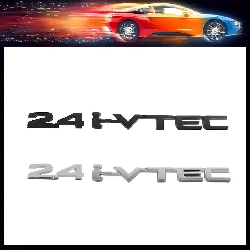 2.4 iVtec Black Silver Boot Badge Emblem for Accord CRV Odyssey NEW