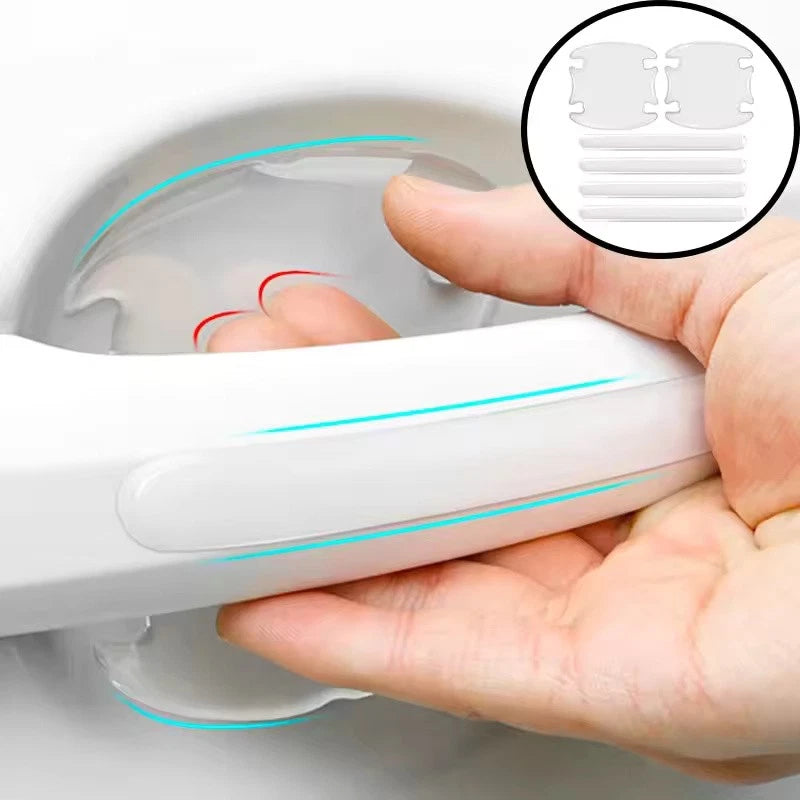 Clear Car Door Handle Bowl Protectors Invisible Anti-Scratch & Anti-Collis NEW