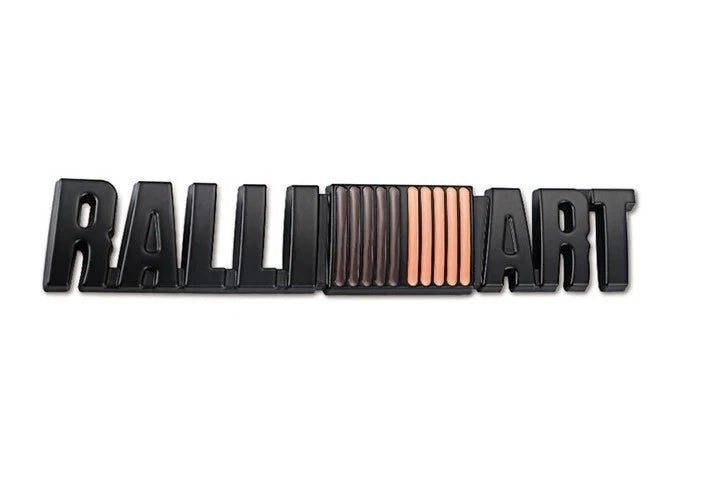 Ralliart Badge Black Aluminium Emblem for Mitsubishi EVO FTO Galant Outlander