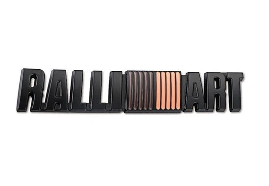Ralliart Badge Black Aluminium Emblem for Mitsubishi EVO FTO Galant Outlander