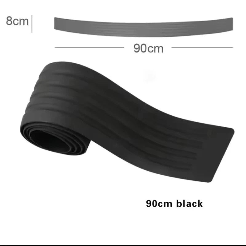 90 x 8 cm Car Trunk Sill Rubber Protector Black Rear Bumper Guard Strip NEW