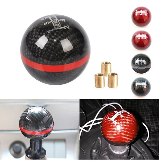 Mugen 5 / 6 Speed Carbon Fibre Red / Black Gear Shift Knob NEW JDM for Honda