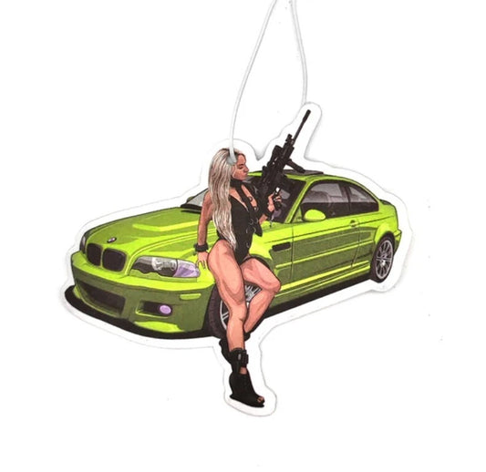 Car Air Freshener Sexy Lingerie Girl Hanging for BMW M2 M3 M4 M5 Green