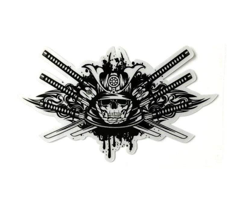 Japanese Samurai Katana Death Mask Car Decal Sticker for Toyota Nissan Mazda KIA