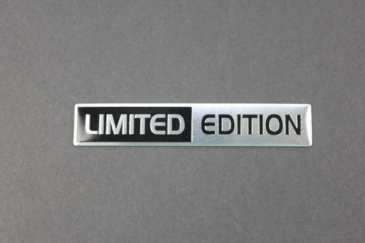 Limited Edition Brushed Silver Fender Boot Fender Badge Emblem Universal 100mm