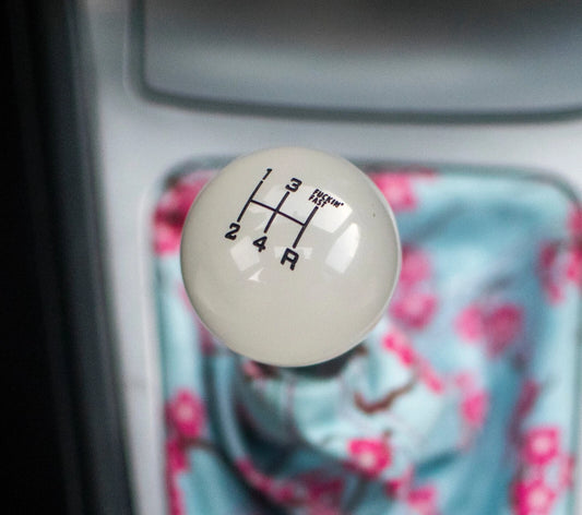 Fuckin' Fast Glow in Dark Gear Shift Knob White M10x1.5 M10x1.25 M8x1.25