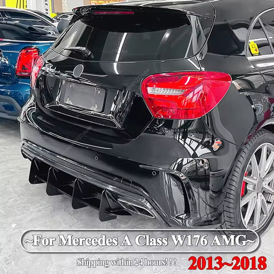 Rear Diffuser Bottom Lip Spoiler for Mercedes A45 A180 A200 A250 W176 13 - 18