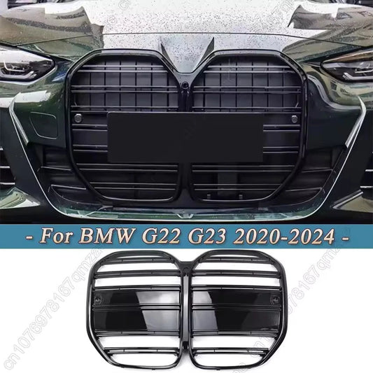 Front Racing Grille Dual Line Meteor Black for BMW 4 Series G22 G23 2020–2024