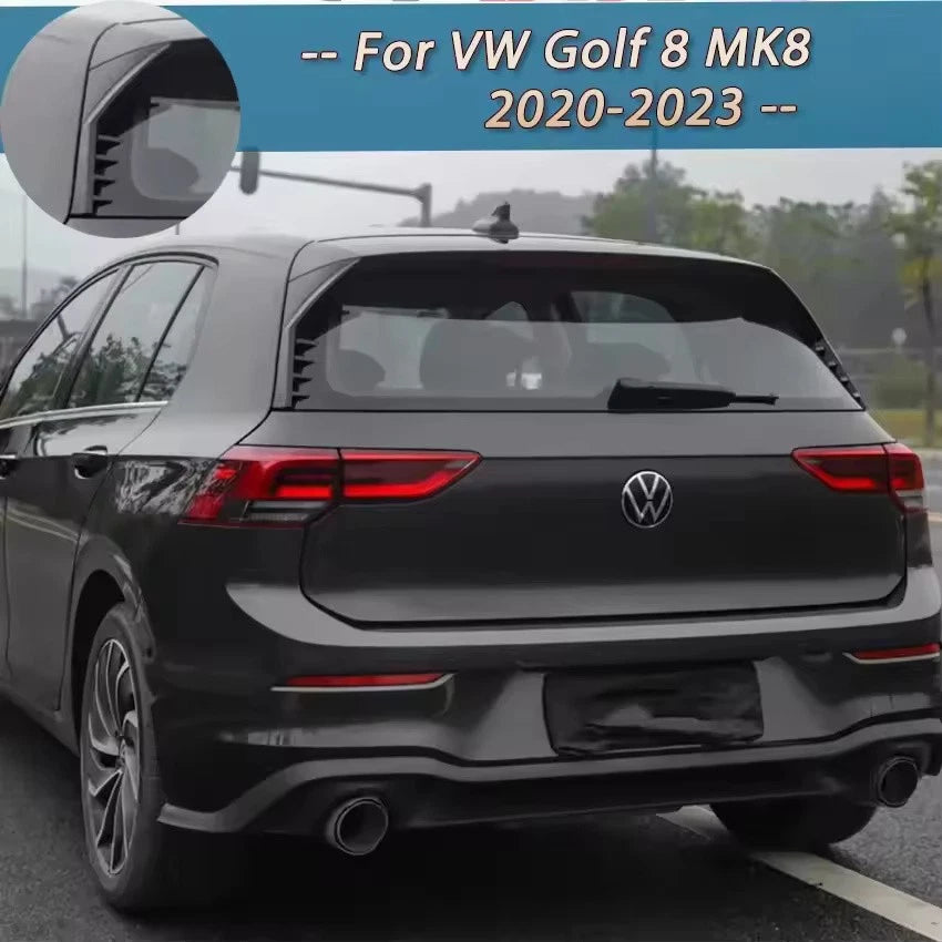 Window Side Spoiler Wing Canards for VW Volkswagen Golf 8 MK8 GTI GTD TSI R-Line
