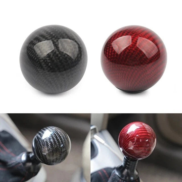 JDM Real Carbon Fibre Monster Ball Gear Shift Knob M8x1.25, M10x1.25, M10x1.5 AU