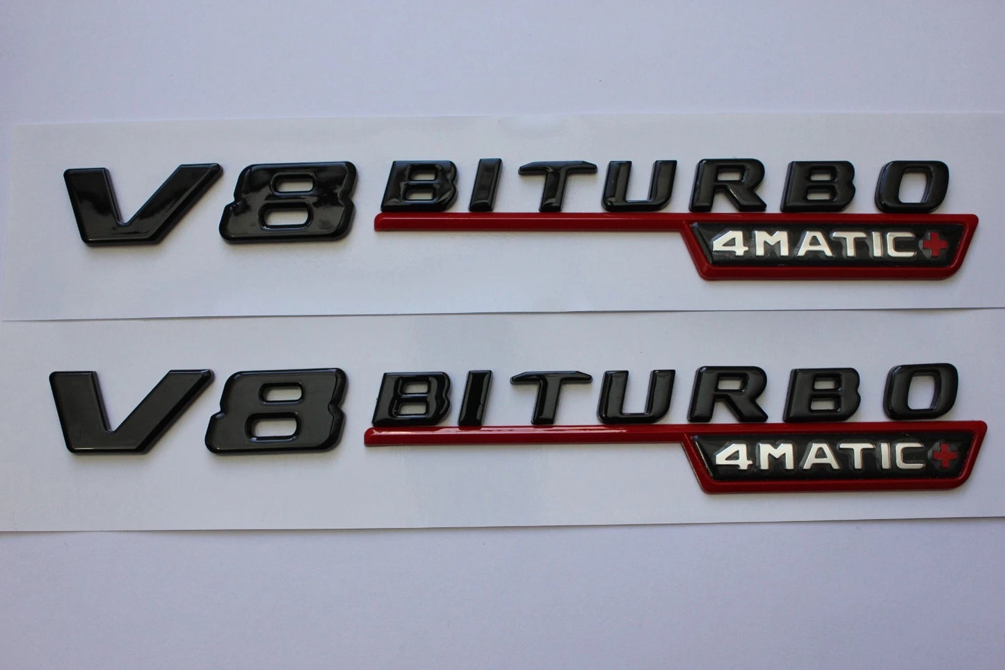 V8 Biturbo Black Badge Emblem for Mercedes AMG GLE63 GLS63 G63 GT GT63 GT55