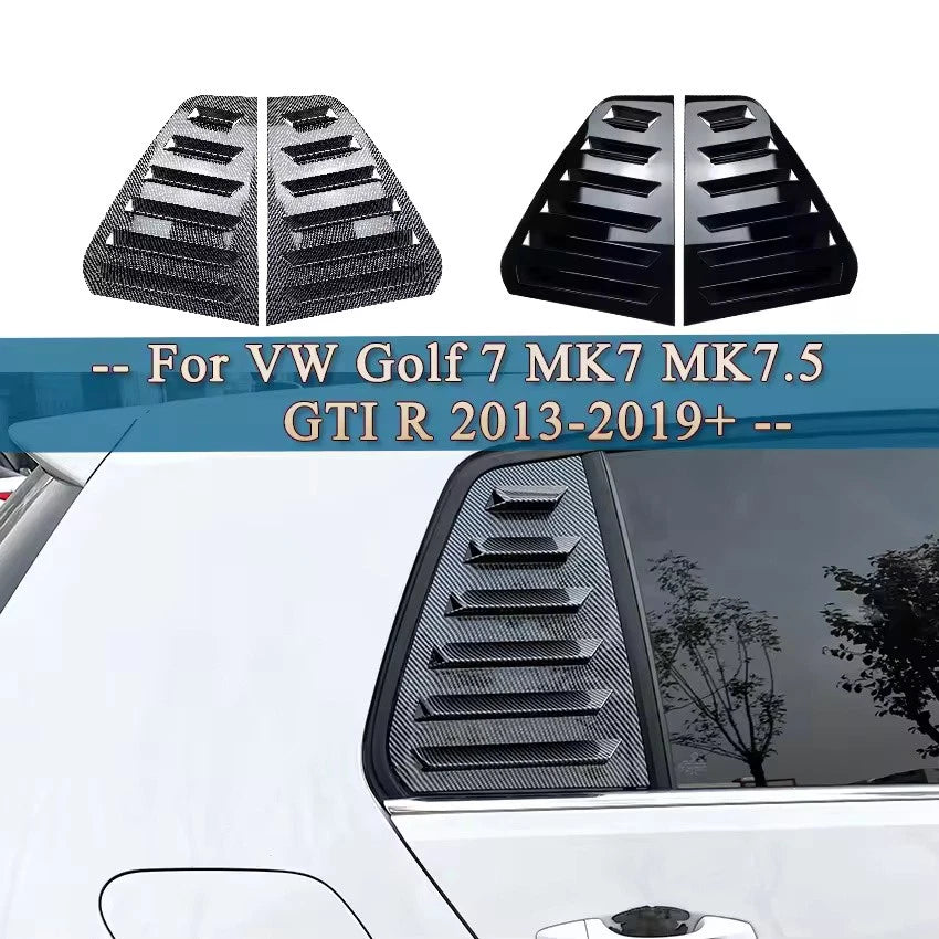 Rear Window Louver Cover Trim for VW Golf 7 GTI R Sporty 2013–2019