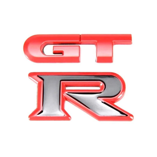 GTR 3D Badge Emblem Black & Red 62mm x 48mm for R32 R33 R34 R35