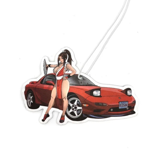 Car Air Freshener Sexy Girl Hanging for Mazda Rx7 FD3S Red