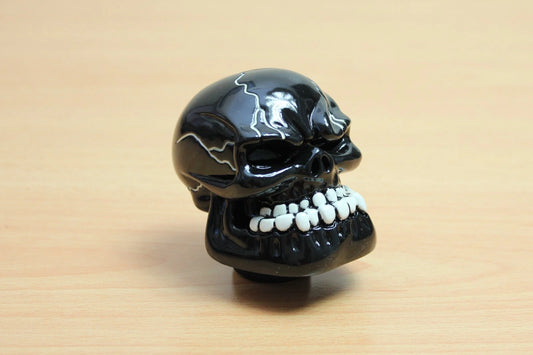 Angry Skull Gear Shift Knob Black Aluminium M12 M10 M8 for Ford Holden Toyota GM