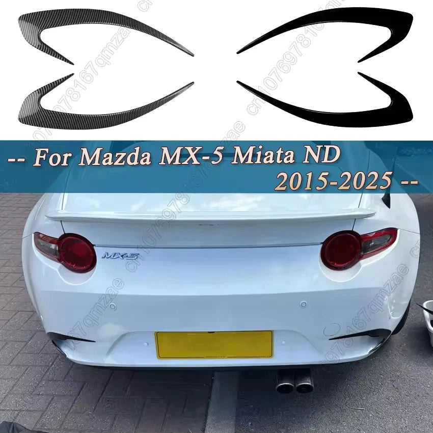 Rear Bumper Side Air Vent Trim Covers Splitter Canards for Mazda MX-5 Miata ND