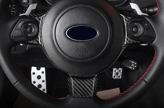 Steering Wheel Cover Trim Genuine Carbon Fibre fits Toyota GR 86 Subaru BRZ