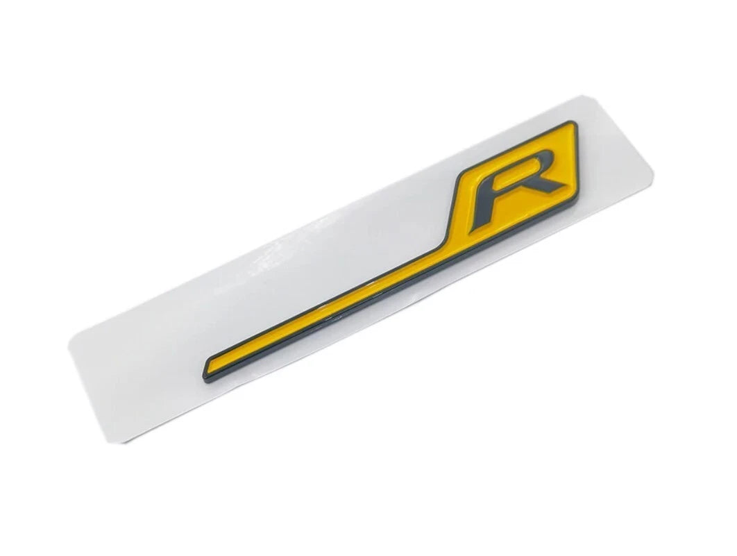 R Boot Badge Yellow Emblem for C63 A45 E63 S63 CLS63 SL63 GLA GLC GTR