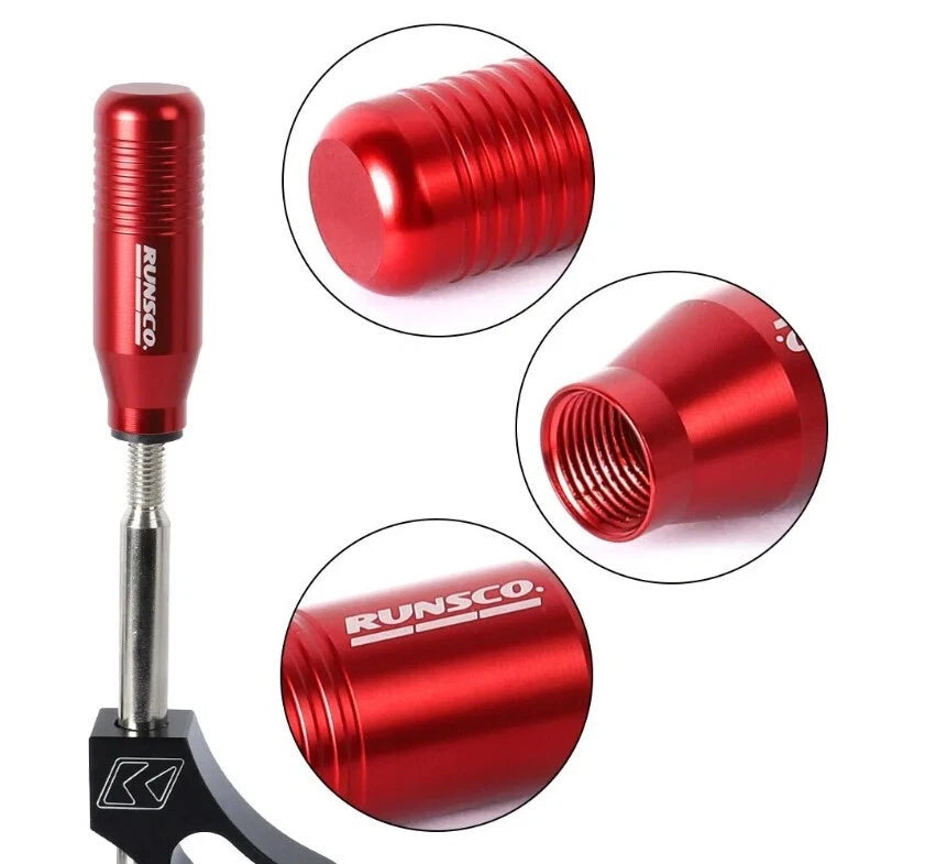 RUNSCO Aluminium Red Gear Shift Knob Non Slip Australian Stock NEW