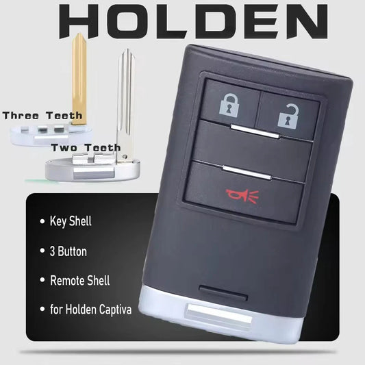 Remote Fob Key 3 Button 3 Teeth for Holden Captiva CG7 2014 2015 2016 2017 2018