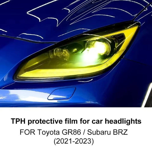 Yellow Head Light Clear Protection Film for Toyota GR86 & Subaru BRZ NEW