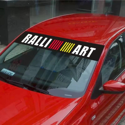 Ralliart Windshield Sun Blocker Sticker PET for Mitsubishi Lancer Magna Colt NEW