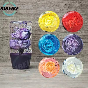 JDM Glitter Flower Shift Gear Knob 10CM M12x1.25 M10x1.5 M10x1.25 M8x1.25