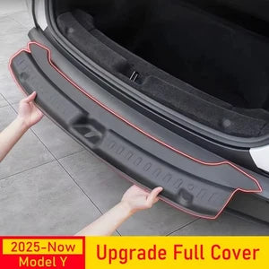 Trunk Sill Plate Protector TPE Rear Bumper Guard Anti-Scratch for Tesla Model Y