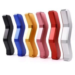 Z Squiggly Line Aluminium Ball Gear Shift Knob M12 M10 M8 Multi Colour Universal