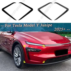 Front Lip Splitter & Fog Lamp Air Vent Spoiler for Tesla Model Y Juniper 2025+