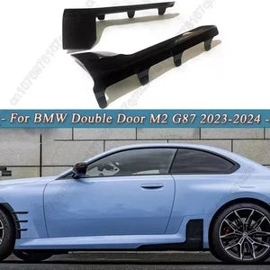 Side Skirt Winglets MP Style Thickened Black Door Splitters for BMW 2 Series M2