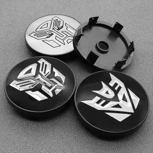 4PCS Transformers Autobots Decepticon Wheel Center Cap Hub Covers 56mm & 60mm