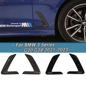 2Pcs Side Fender Air Outlet Trim Exterior Sticker for BMW 3 Series G20 G28