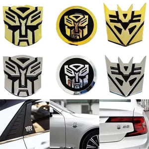 Transformers Autobots & Decepticons Boot Fender Badge Emblem Adhesive NEW