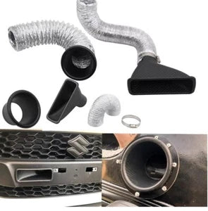 Universal Turbo Air Intake Inlet Pipe Kit Air Funnel Carbon Style 90cm NEW