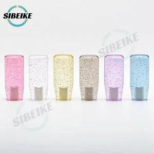 10CM Transparent Glitter Gear Shift Knob M12x1.25 M10x1.5 M10x1.25 M8x1.25